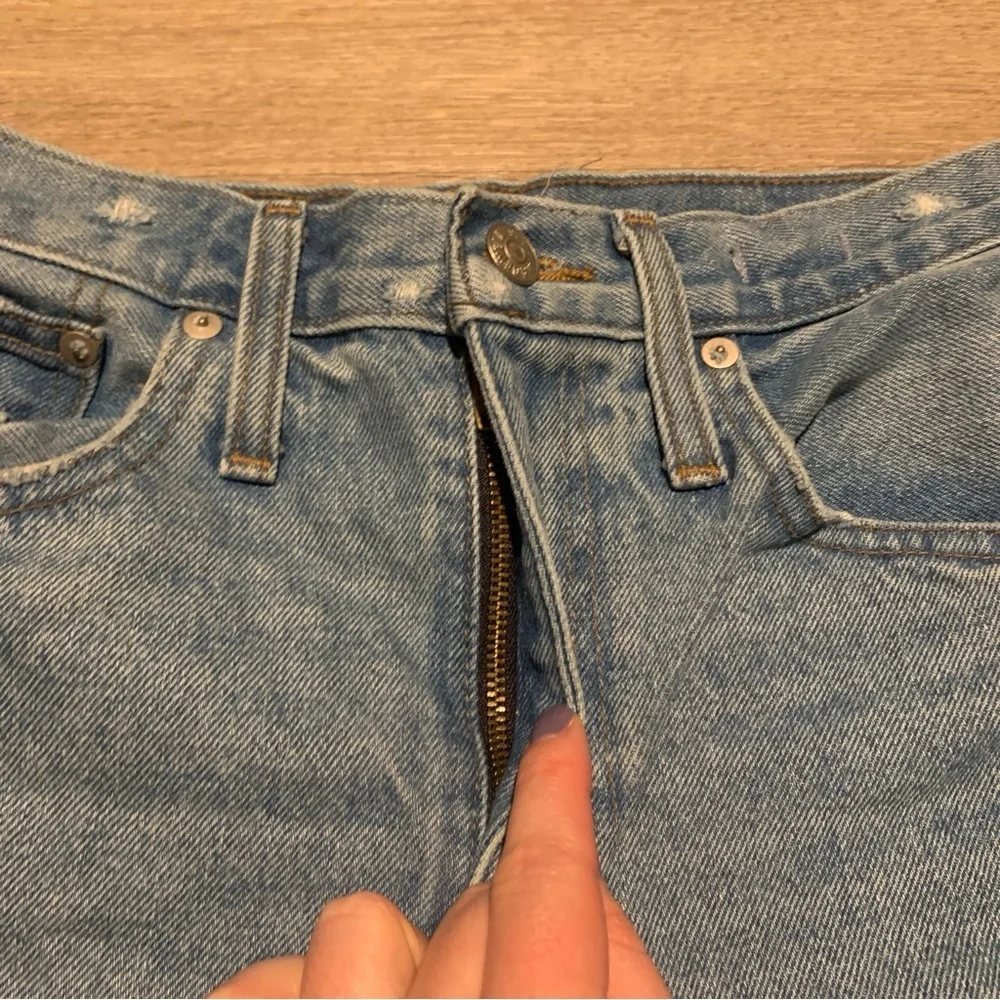 Madewell High-Rise Long Denim Shorts Size 26